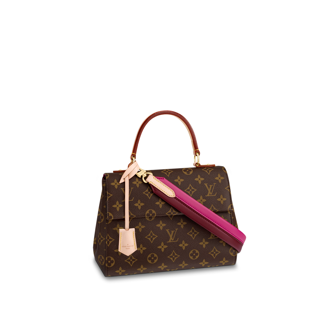 Louis Vuitton CLUNY BB Monogram Handbag M42738 Fuchsia/Bordeaux Red